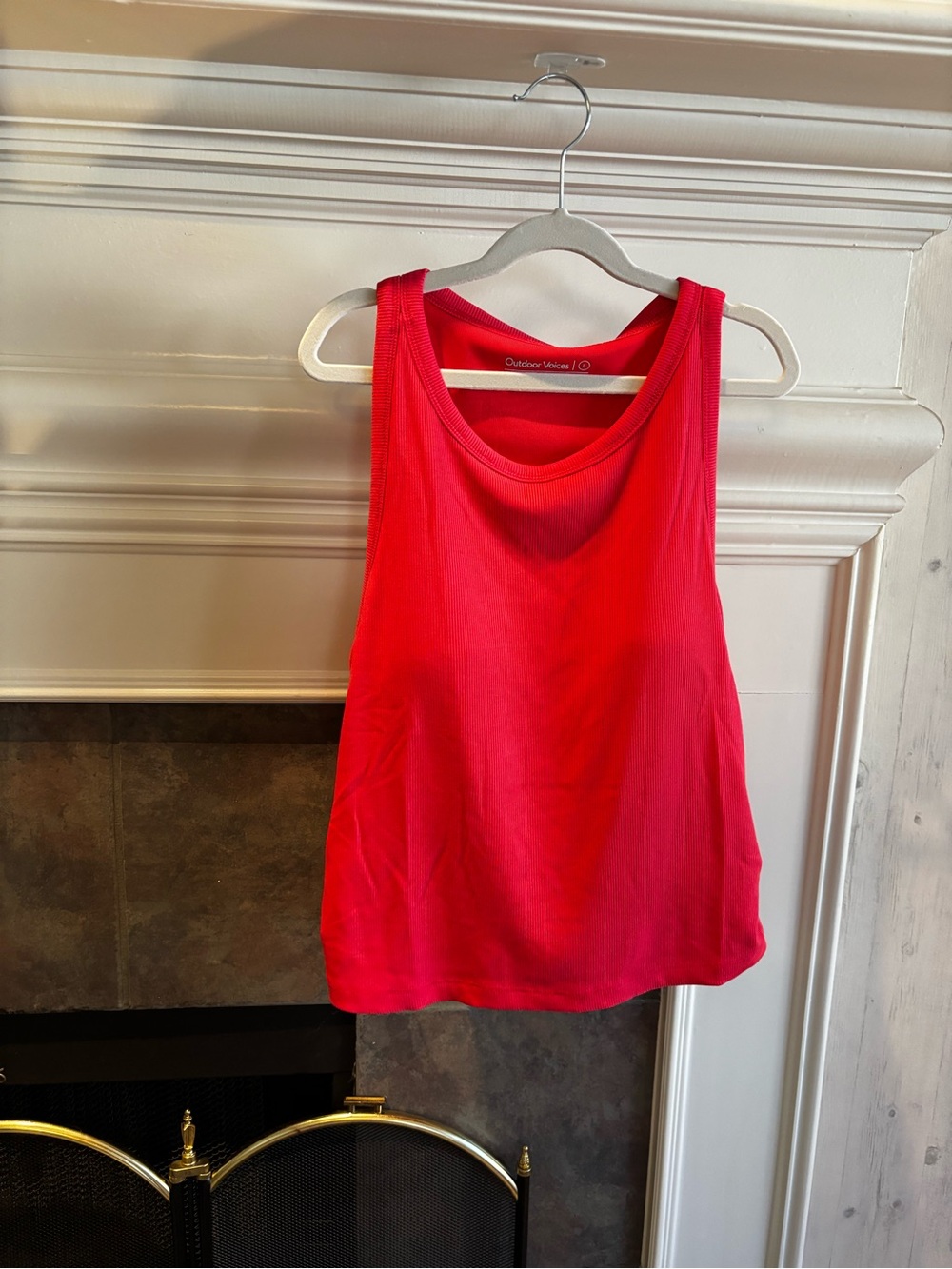 Outdoor Voices Women's Pink/Red Tank Top in “Petunia”